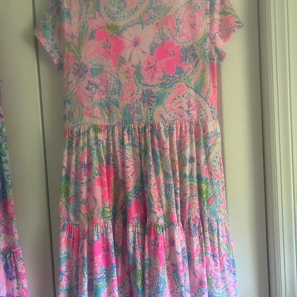 NWOT Lilly Pulitzer Geanna Short Sleeve Swing Dress - Picture 2 of 6